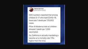 Fact Check: California Is NOT Mandating Vaccine With Mortality Rate 174X Higher Than COVID-19