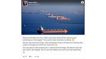 Fact Check: There Are NOT 'Over 1,000 Cargo Ships Sitting Off The California Port'