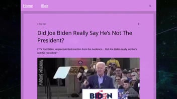 Fact Check: Biden DID Say That He Was Not President -- But He Said It As A Candidate Months Before He Was Elected