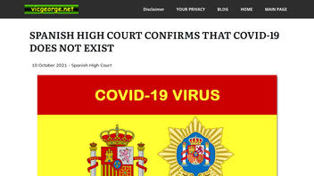 Fact Check: Spanish High Court Did NOT 'Confirm' That COVID-19 Does Not Exist