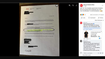 Fact Check: The Canadian Government Did NOT Ban The Phrase 'Let's Go Brandon'