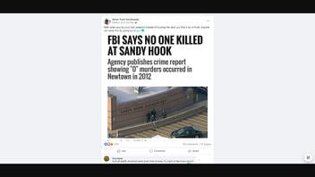Fact Check: FBI Did NOT Say That There Were No Killings At Sandy Hook -- Data Were Submitted To FBI Later