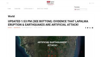 Faktasjekk: Seismisk aktivitetsnettmønster på kartet er IKKE bevis på at La Palma-utbruddet og jordskjelv er et kunstig angrep