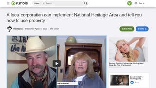 Fact Check: National Heritage Area Designation Does NOT Impose NHA Control Over Private Land -- It's A Tourism Map Device