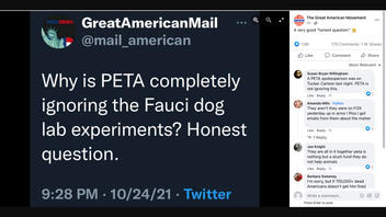 Fact Check: PETA Is NOT 'Completely Ignoring The Fauci Dog Lab Experiments'
