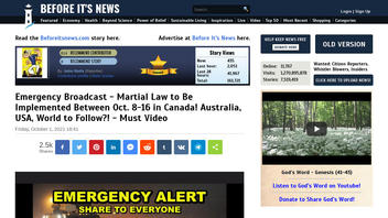 Fact Check: Minister's Order Does NOT Indicate Martial Law To Be Implemented Between October 8-16 In Canada