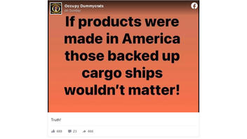 Fact Check: U.S. Cargo Ship Backlog Is NOT Inconsequential And The U.S. DOES Make Products