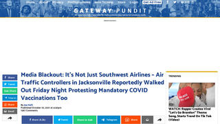 Fact Check: Jacksonville Air Traffic Controller Protest Over COVID Vaccine Did NOT Cause Delays -- Weather, Crew Positioning Caused The Cancellations