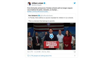 Fact Check: Gov. DeSantis Did NOT Say FL Schools Would Not Require Any Vaccinations Against Infectious Diseases -- Only COVID-19