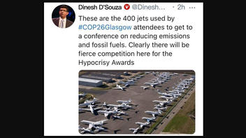 Fact Check: Image Of Dozens Of Jets Does NOT Show Aircraft Used By Attendees Of COP26