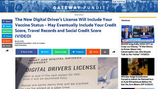 Fact Check: 'Digital Driver's License' in Utah Will NOT Contain Vaccination Status, Credit Score -- But Some States Will