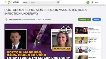 Fact Check: Doctor Does NOT Show Marburg, Ebola In Vaccines To Induce AIDS