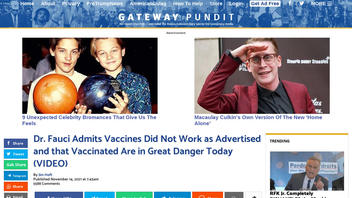 Fact Check: Fauci Does NOT Admit 'Vaccines Did Not Work As Advertised And That Vaccinated Are In Great Danger Today'