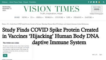 Fact Check: COVID Spike Protein Created in Vaccines Are NOT Proven To Be 'Hijacking' Human Body DNA Repair