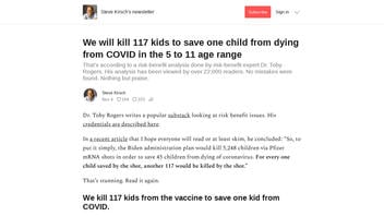 Fact Check: Pfizer Vaccine Will NOT Kill 117 Kids To Save 1 Child From Dying Of COVID In 5 To 11 Age Group