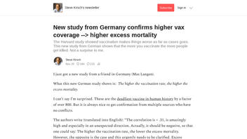 Fact Check: German Study Does NOT Show That Higher Vaccination Rate Results In Higher Excess Mortality
