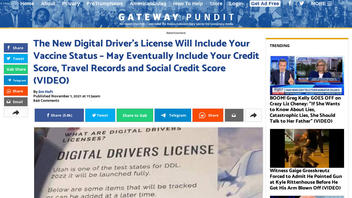 Fact Check: 'Digital Driver's License' in Utah Will NOT Contain Vaccination Status, Credit Score -- But Some States Will