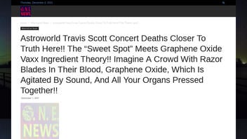 Fact Check: Astroworld Deaths NOT Caused By 'Graphene Oxide' In COVID-19 Vaccines That Caused 'Razor Blades' Blood