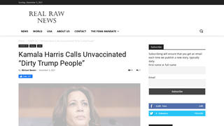 Fact Check: Vice President Kamala Harris Did NOT Call Unvaccinated Americans 'Dirty Trump People'