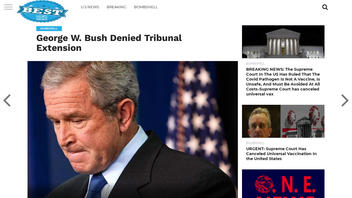Fact Check: Former President George W. Bush Was NOT Arrested On Veterans Day, Denied Tribunal Extension
