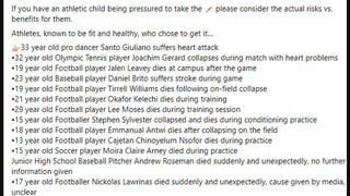 Fact Check: List Of Dead Or Collapsed Athletes Not Clearly Linked To Vaccine