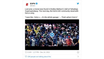 Fact Check: ESPN Tweet Omits Context Of Noose In Wallace's NASCAR Stall  -- It Was There Before Stall Was Wallace's