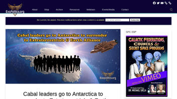 Fact Check: 'Cabal Leaders' Did NOT Go To Antarctica To Surrender To Extraterrestrials & Earth Alliance
