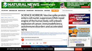 Fact Check: COVID Vaccine Spike Proteins Do NOT Enter Cell Nuclei, Suppress DNA Repair Or Unleash Cancer, Immunodeficiency, Autoimmune Disorders Or Accelerated Aging