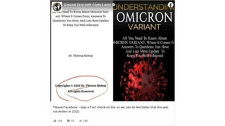 Fact Check: NO Evidence Book About Omicron Variant Predates Existence of Omicron Variant 