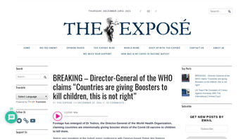 Fact Check: WHO Director-General Did NOT Say Countries Are Giving COVID-19 Booster Shots To Kill Children