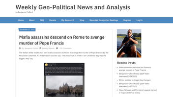 Fact Check: Mafia Assassins Were NOT Sent To Rome To Avenge Pope Francis' 'Death' -- He Wasn't Killed