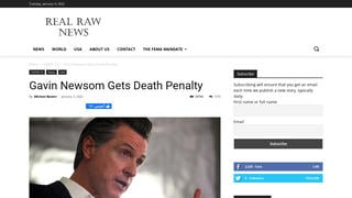 Fact Check: Gavin Newsom Was NOT Sentenced To Death At Guantanamo Bay