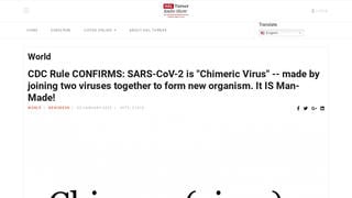 Fact Check: CDC Interim Final Rule Re: Chimeric Viruses Does NOT Confirm COVID-19 Is Man-Made Virus