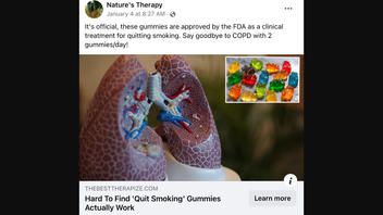 Fact Check: 'Gummies' Not Approved By FDA As Clinical Treatment For Quitting Smoking