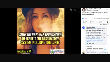 Fact Check: NO Evidence That Smoking Weed Benefits Respiratory System