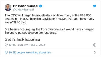 Fact Check: CDC Will NOT Begin To Provide Data On How Many US Deaths Are 'From' COVID And How Many Are 'With' COVID - It's Already Done That Way