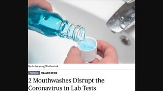 Fact Check: Some Mouthwashes DO 'Disrupt' Coronavirus In Lab Tests -- But They're NOT A Cure, And More Study Is Needed
