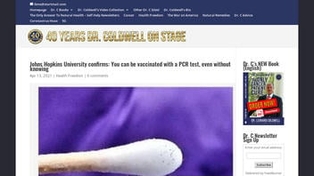 Fact Check: Johns Hopkins Does NOT Confirm You Can Be Vaccinated With A COVID PCR Test