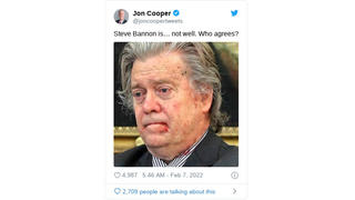 Fact Check: Photo of Steve Bannon With Bloody Mouth Is NOT Authentic