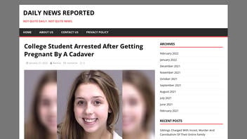 Fact Check: Fictional Story Of College Student Arrested After Getting Pregnant By Cadaver Originated On Satire Website