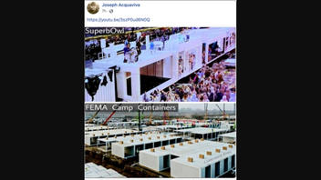 Fact Check: 'FEMA Camp Containers' Photo Is From China, NOT The 2022 'SuperbOwl' Halftime Show