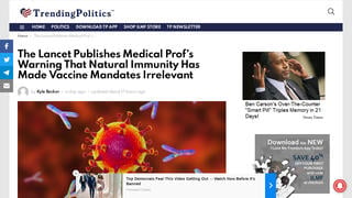 Fact Check: Medical Professor Did NOT Warn Natural Immunity Has Made Vaccine Mandates 'Irrelevant' In Lancet Letter