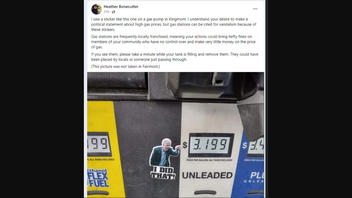 Fact Check: Gas Station CANNOT Be Cited For Vandalism If Stickers Are Put On Pumps