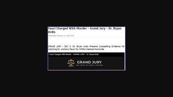 Fact Check: Dr. Anthony Fauci NOT Charged With Murder By A 'Grand Jury' About Alleged COVID Crimes