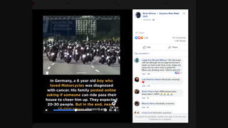 Fact Check: Video Does NOT Show '20,000 German Bikers' Riding For Boy With Cancer