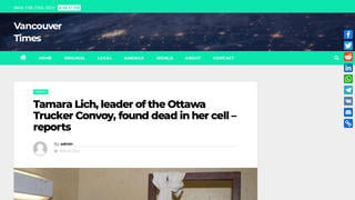 Fact Check: Trucker Convoy Leader Was NOT Found Dead In Her Cell