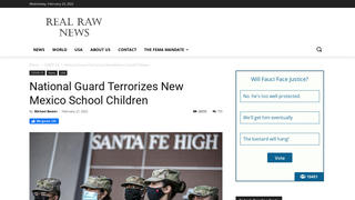 Fact Check: New Mexico National Guard Did NOT 'Terrorize' Schoolchildren