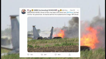 Fact Check: Old Images Of Jet Crashes Do NOT Show Downed 'Ghost Of Kyiv'