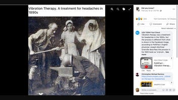 Fact Check: Photo Does NOT Show 'Vibration Therapy' Treatment In 1890s