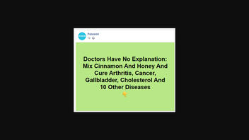 Fact Check: NO Evidence That Mixing Cinnamon And Honey Can 'Cure Arthritis, Cancer, Gallbladder, Cholesterol And 10 Other Diseases'
